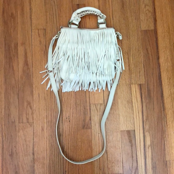 Steve Madden Handbags - White fringe Steve Madden crossbody purse